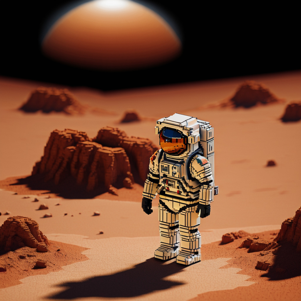 Astronaut on mars