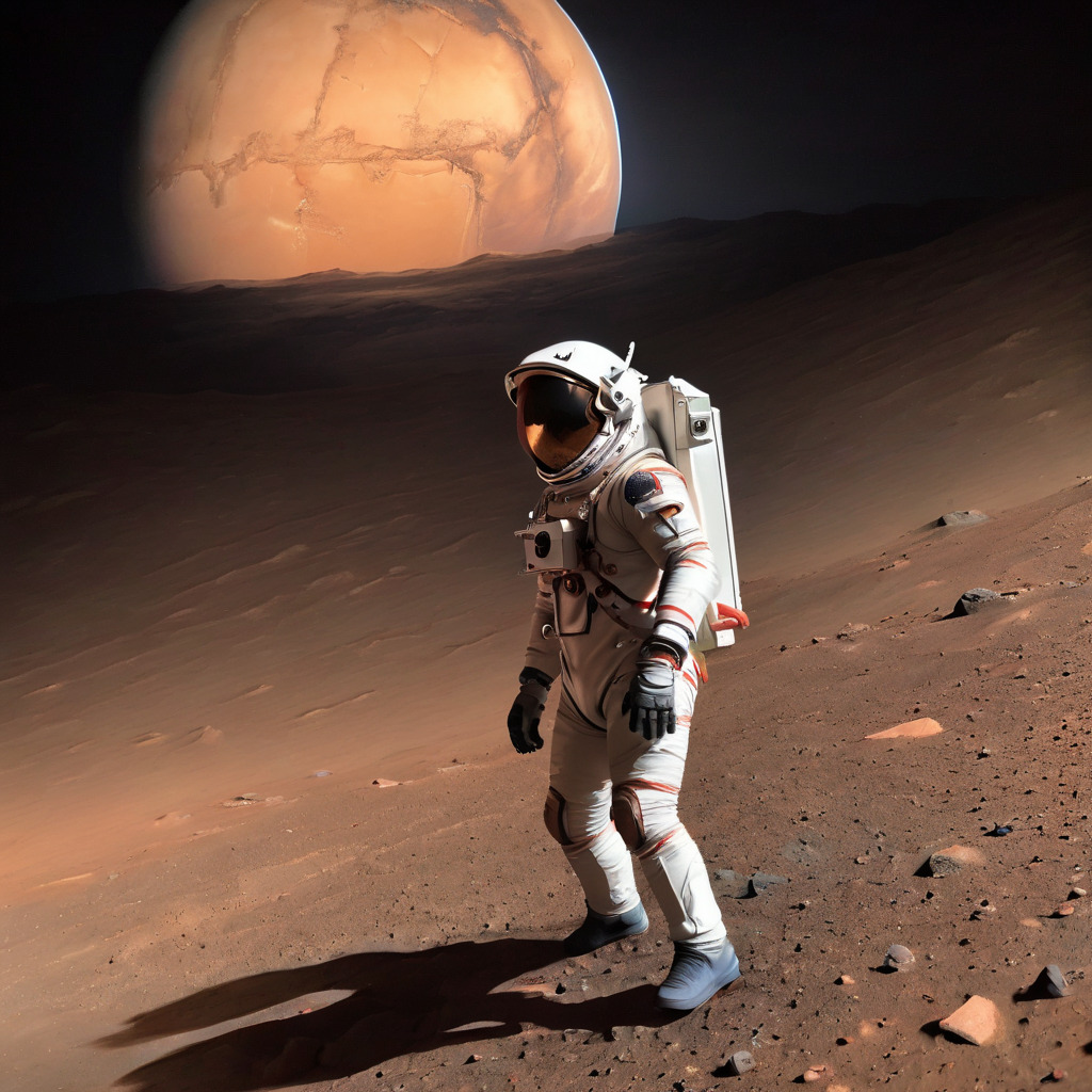 Astronaut on mars