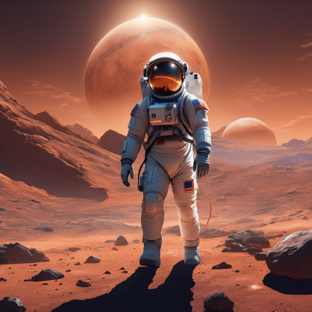 Astronaut on mars