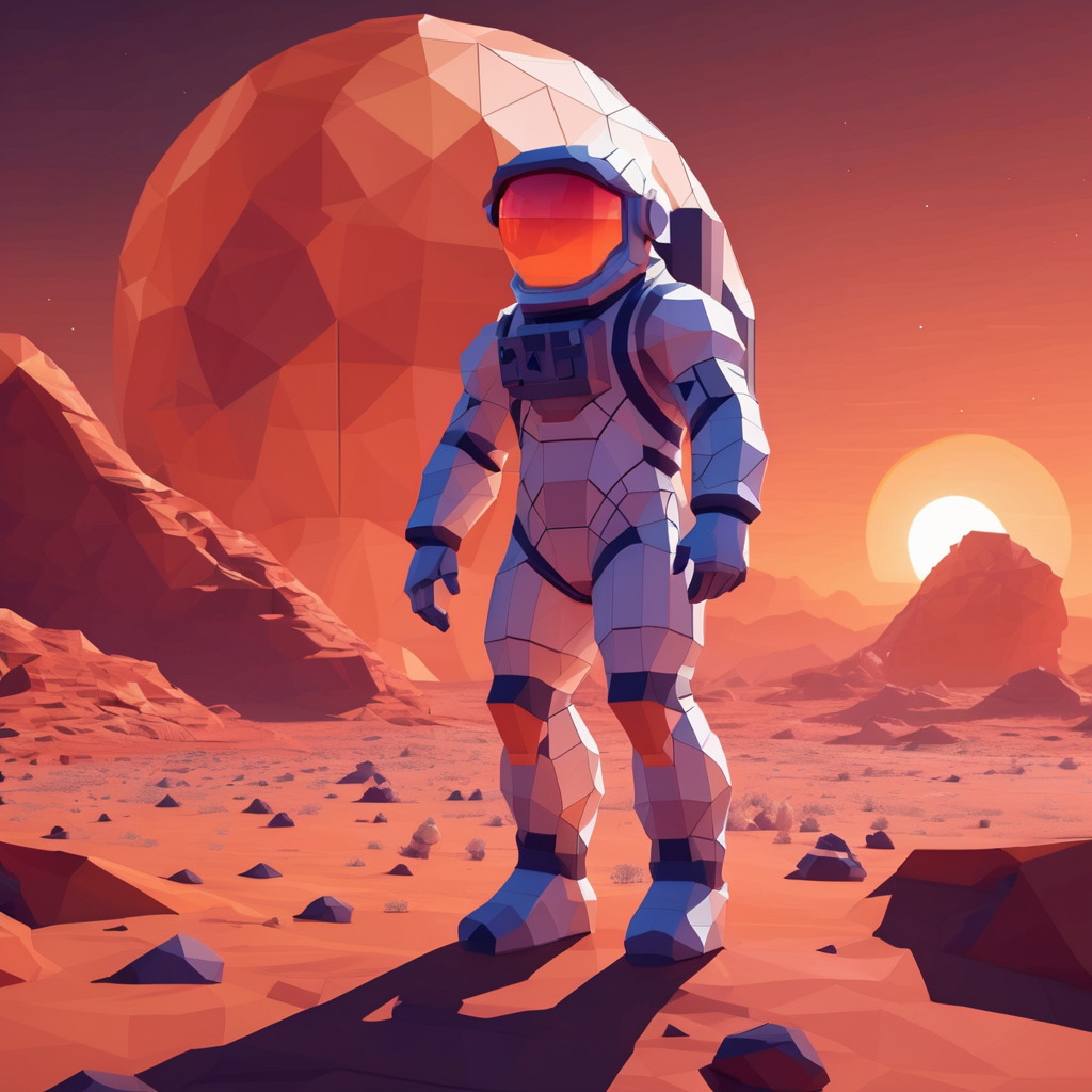 Astronaut on mars