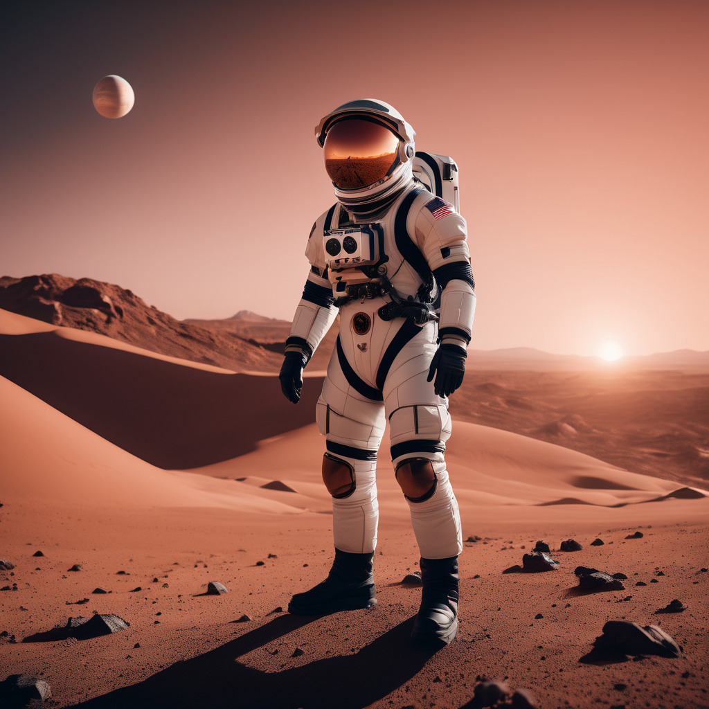 Astronaut on mars