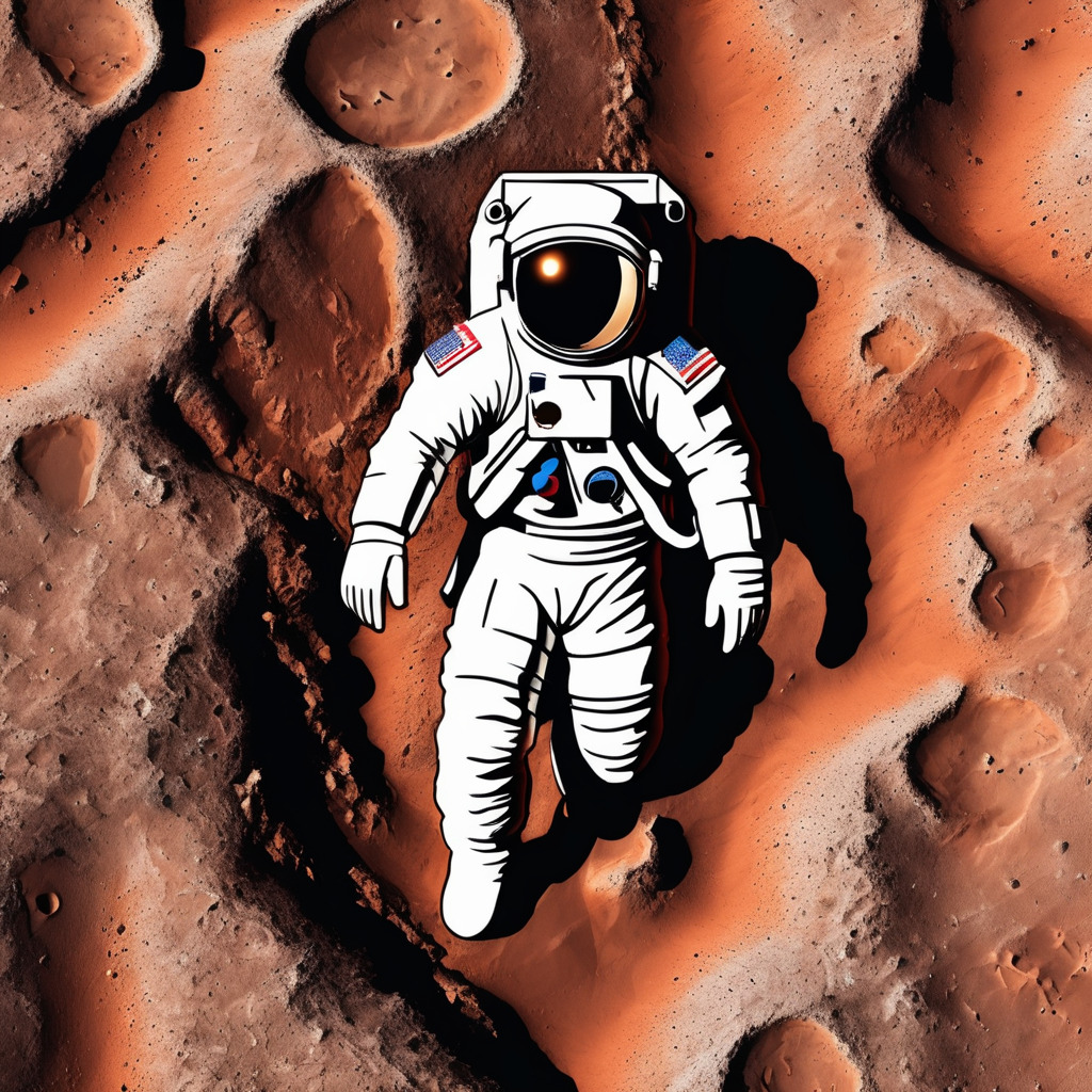 Astronaut on mars