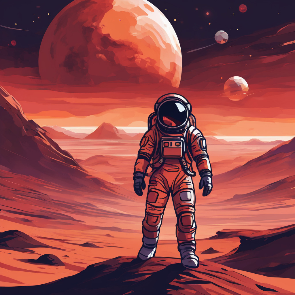 Astronaut on mars