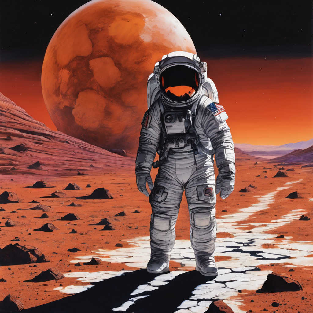 Astronaut on mars