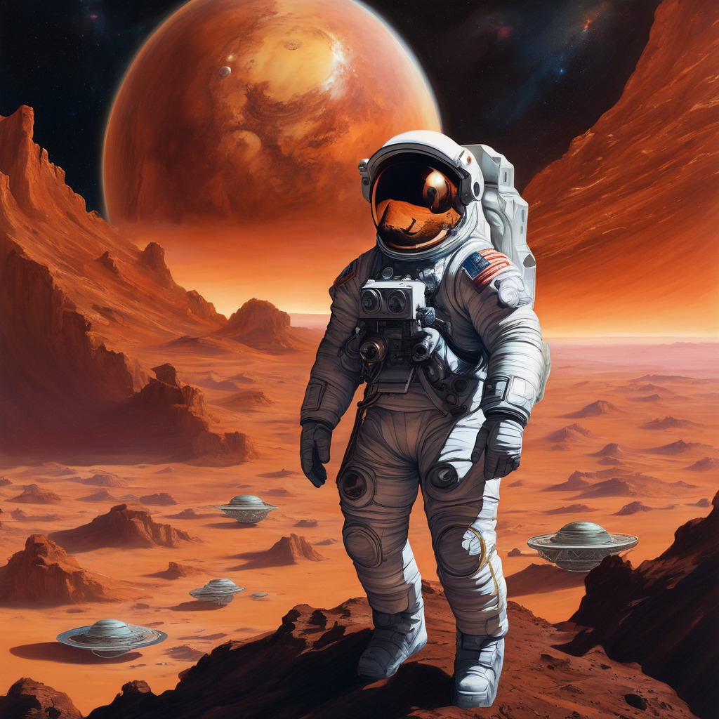 Astronaut on mars