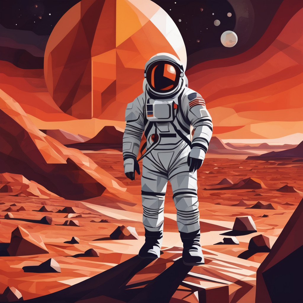 Astronaut on mars