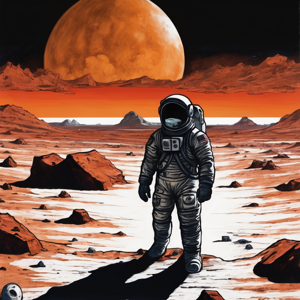 Astronaut on mars