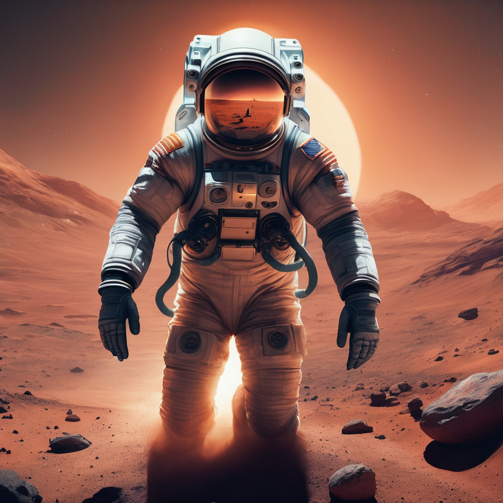 Astronaut on mars