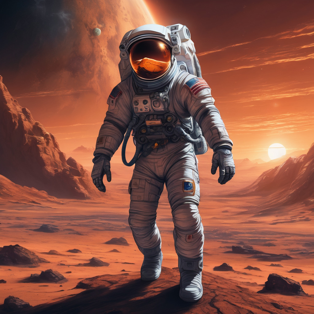 Astronaut on mars