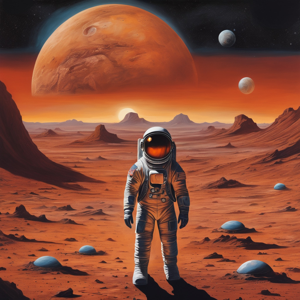 Astronaut on mars