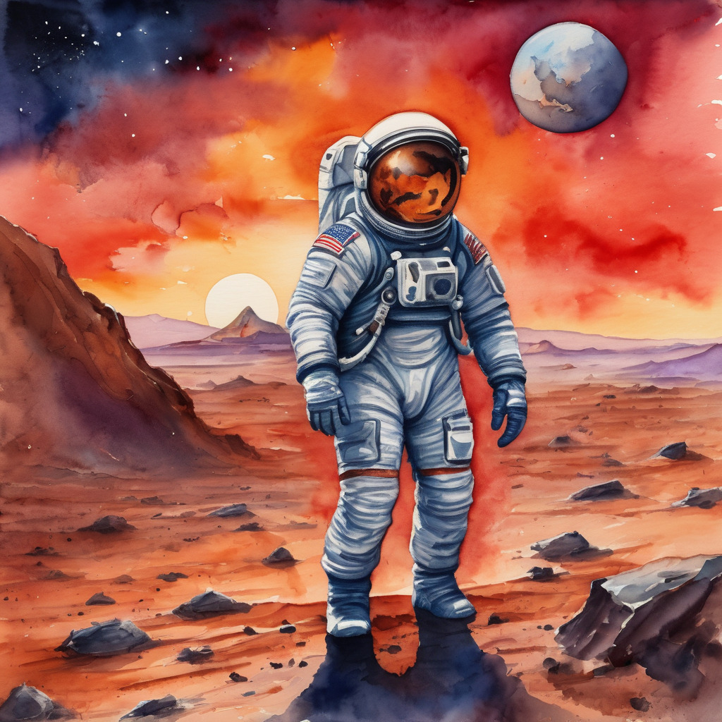 Astronaut on mars