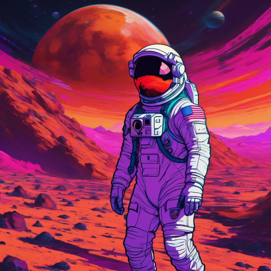 Astronaut on mars