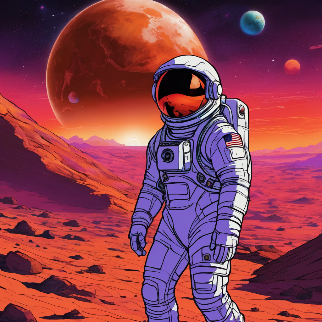 Astronaut on mars