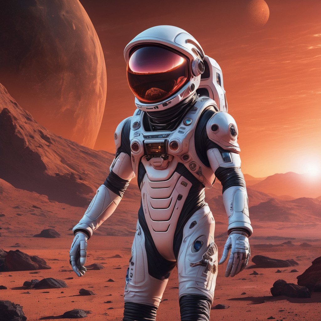 Astronaut on mars