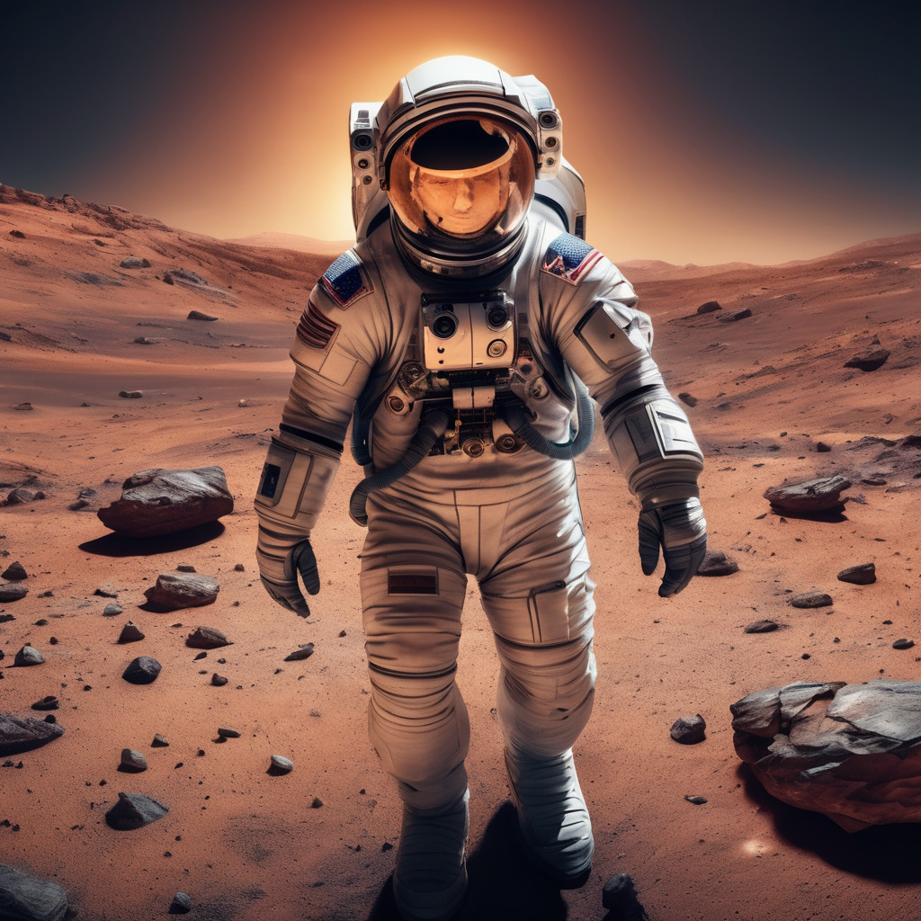 Astronaut on mars