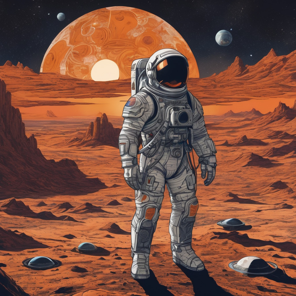 Astronaut on mars