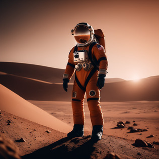 Astronaut on mars