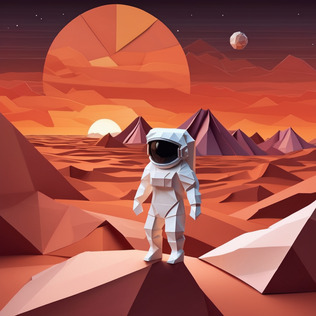 Astronaut on mars