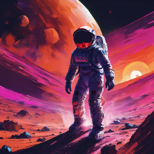 Astronaut on mars