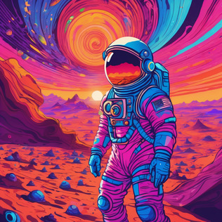 Astronaut on mars