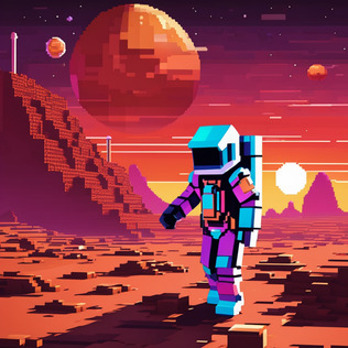 Astronaut on mars