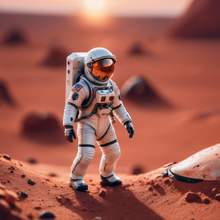 Astronaut on mars