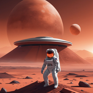 Astronaut on mars