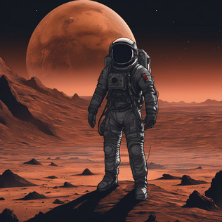 Astronaut on mars