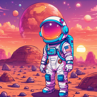 Astronaut on mars