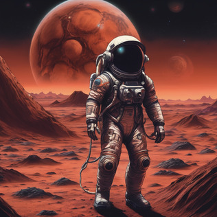 Astronaut on mars