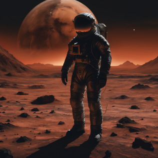 Astronaut on mars