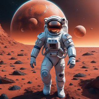 Astronaut on mars