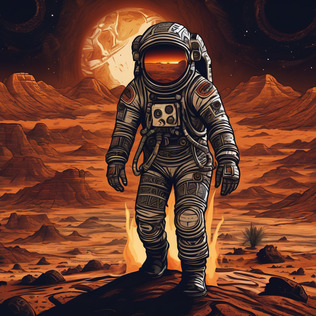 Astronaut on mars