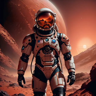 Astronaut on mars